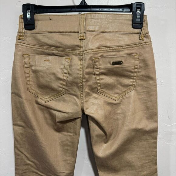 G by Guess Brown Shiny Skinny Jeans - Picture 4 of 8